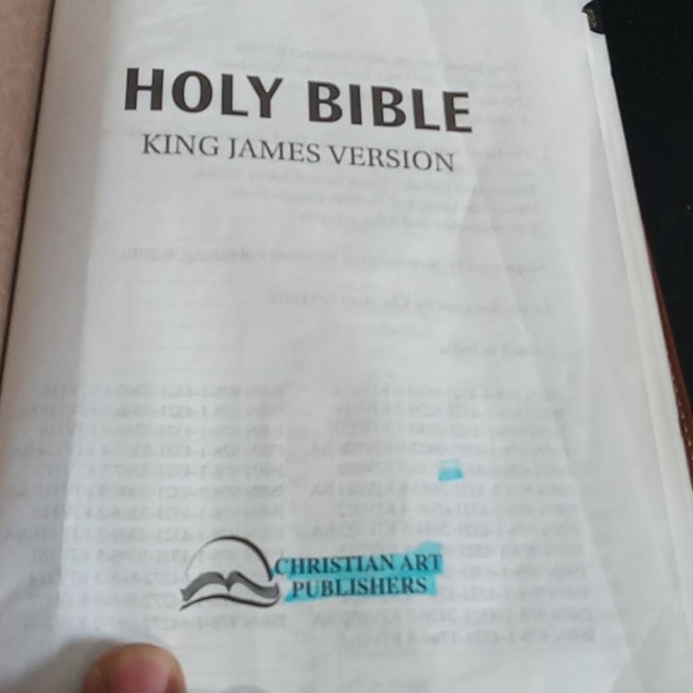 Christian Arts publishers  Brown Leather Holy Bible KJV - Picture 4 of 7